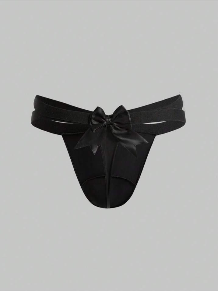Men's Sexy Mesh bow Sheer Underwear